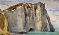 Cliff at Etretat - Eugene Delacroix