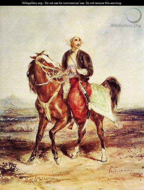 Turkish Horseman - Eugene Delacroix