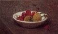 Still Life of Cherries and Almonds - Ignace Henri Jean Fantin-Latour