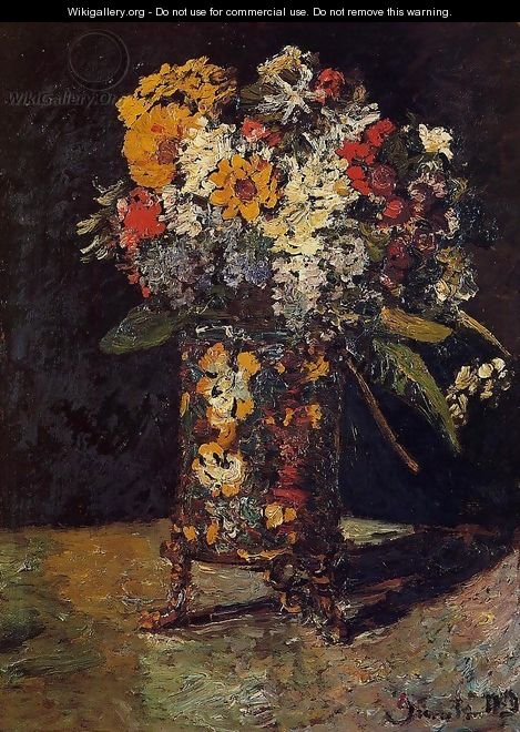 Bouquet of Flowers - Adolphe Joseph Thomas Monticelli