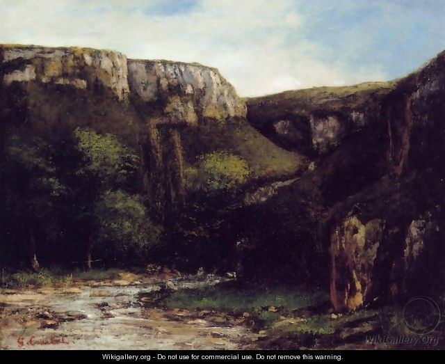 The Gorge - Gustave Courbet