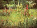 Hollyhocks and Poppies - The Hermitage - John Ottis Adams