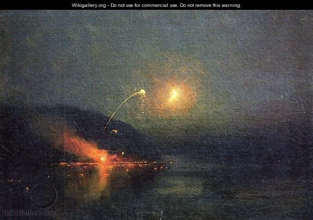 Fireworks across the Potomac - James Henry Moser