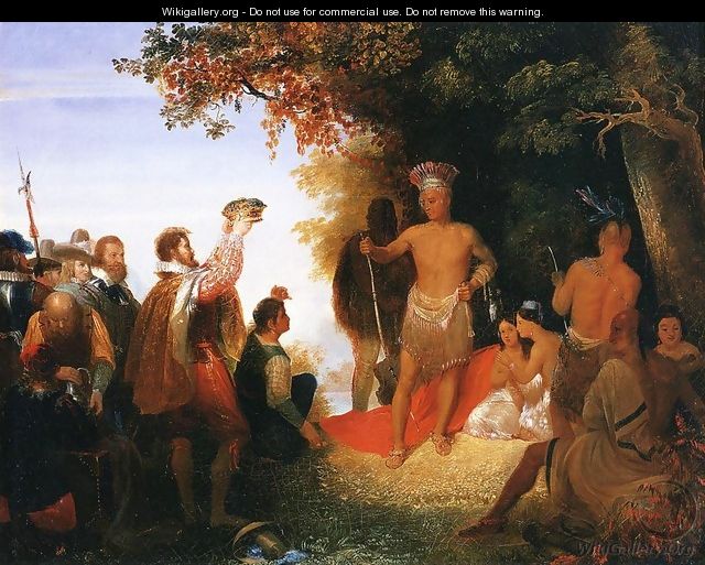 The Coronation of Powhatan - John Chapman