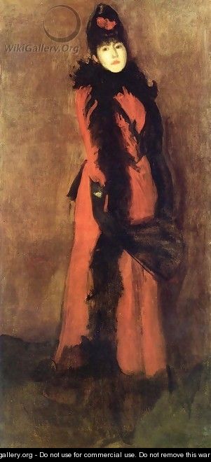 Red and Black: the Fan - James Abbott McNeill Whistler