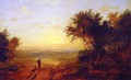 The Return Home: Landscape with Shepherd and Sheep - Jasper Francis Cropsey