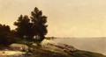 Study on Long Island Sound at Darien, Connectucut - John Frederick Kensett