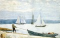 Pulling the Dory - Winslow Homer