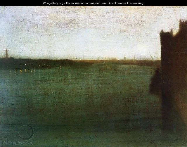 Nocturne: Grey and Gold - Westminster Bridge - James Abbott McNeill Whistler