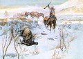 Christmas Dinner for the Men on the Trail - Charles Marion Russell