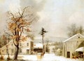 Jones Inn, Winter - George Henry Durrie