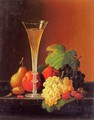 Fruit and a Glass of Champagne on a Tabletop - Severin Roesen