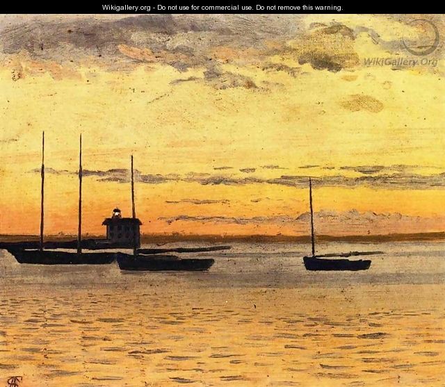 Seascape at Sunset I - Francis Augustus Silva