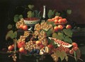 Still Life with Fruit and Champagne I - Severin Roesen