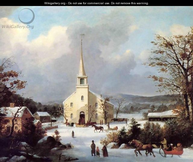 Going to Church - George Henry Durrie