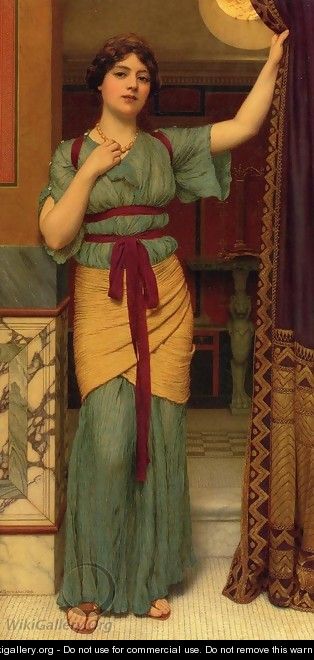 A Pompeian Lady 2 - John William Godward