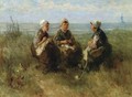 Three Women Knitting by the Sea - Jozef Israels