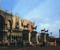 Capriccio With the Four Horses From the Cathedral of San Marco - (Giovanni Antonio Canal) Canaletto