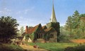 The Church at Stoke Poges - Jasper Francis Cropsey