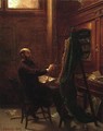 Worthington Whittredge in His Tenth Street Studio - Emanuel Gottlieb Leutze