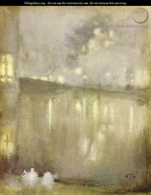 Nocturne: Grey and Gold - Canal, Holland - James Abbott McNeill Whistler