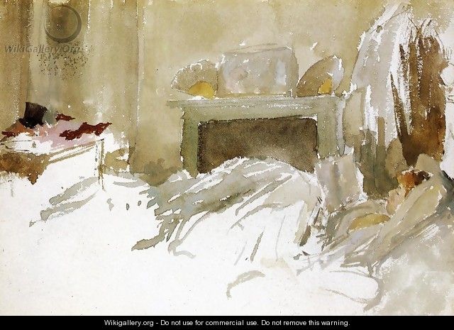 Resting in Bed - James Abbott McNeill Whistler