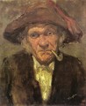 Head of an Old Man Smoking - James Abbott McNeill Whistler
