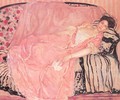 Portrait of Madame Gely (On the Couch) - Frederick Carl Frieseke