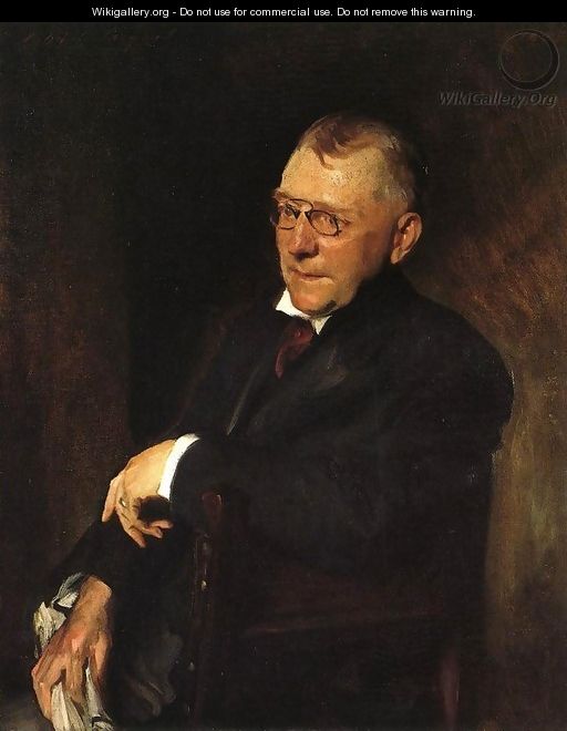 Portrait of James Whitcomb Riley - William Merritt Chase