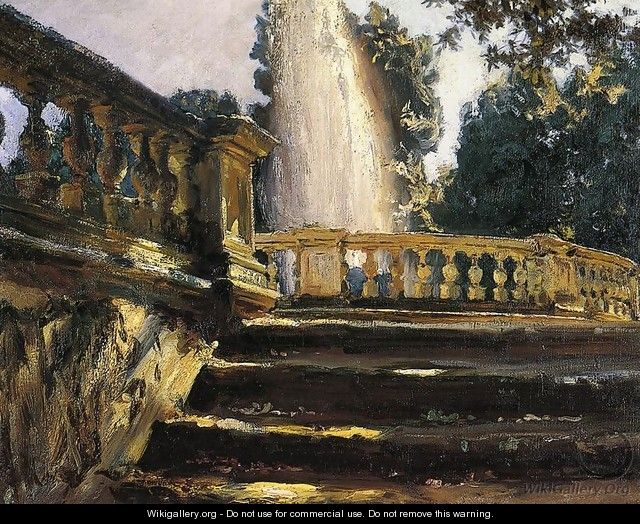 Villa Torlonia Fountain - John Singer Sargent