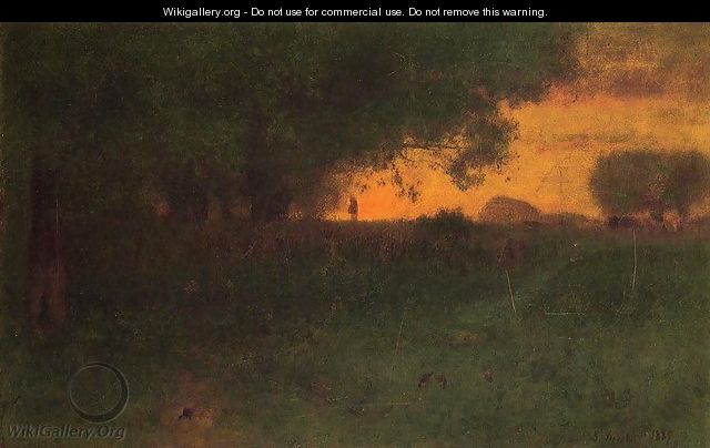 Sunset Landscape - George Inness
