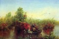 Gathering Waterlilies - Jerome B. Thompson