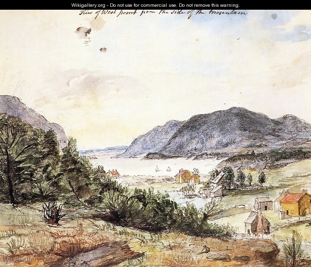 View of West Point from the Side of the Mountain - Charles Willson Peale
