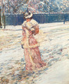 Lady in Pink - Frederick Childe Hassam