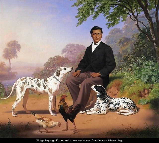 Sacramento Indian with Dogs - Charles Christian Nahl