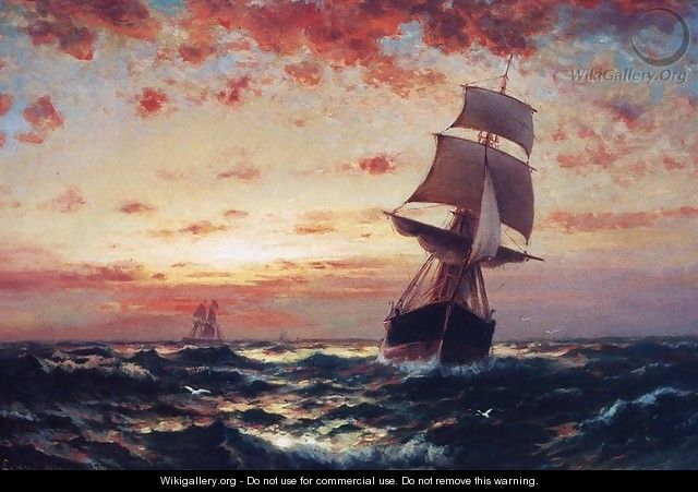 Ships at Sea I - Edward Moran