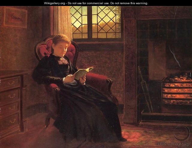 Reading by the Fire - Samuel S. Carr