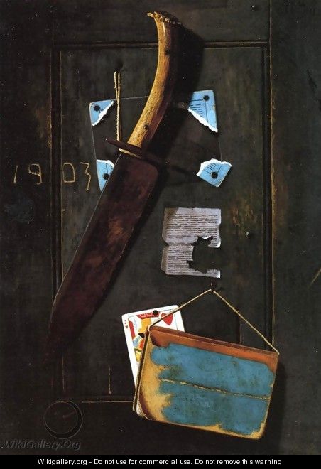 Hanging Knife and Jack of Hearts - John Frederick Peto