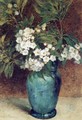 Laurel Blossoms in a Blue Vase - Thomas Worthington Whittredge