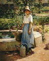 At the Fountain - Theodore Robinson