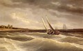 Boats Navigating the Waves - Thomas Birch