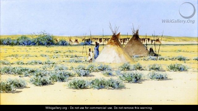 Indian Encampment I - Henry Farny