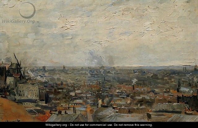 View of Paris from Montmartre 2 - Vincent Van Gogh
