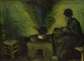 Peasant Woman by the Fireplace 2 - Vincent Van Gogh