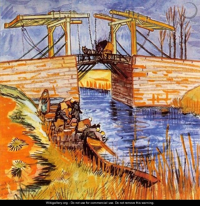 The Langlois Bridge at Arles 2 - Vincent Van Gogh