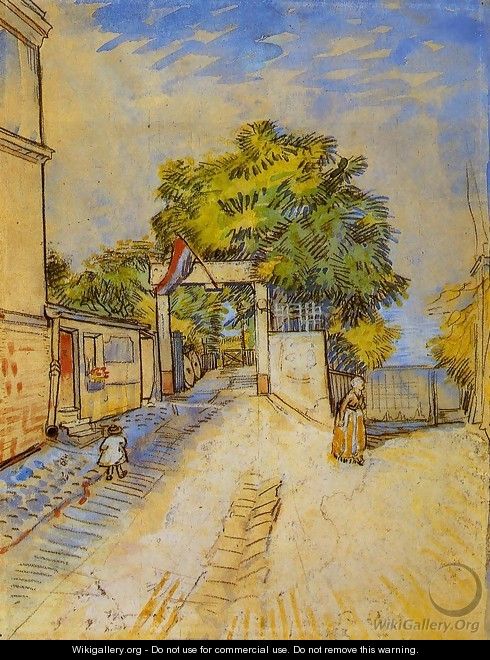 The Entrance of a Belvedere - Vincent Van Gogh