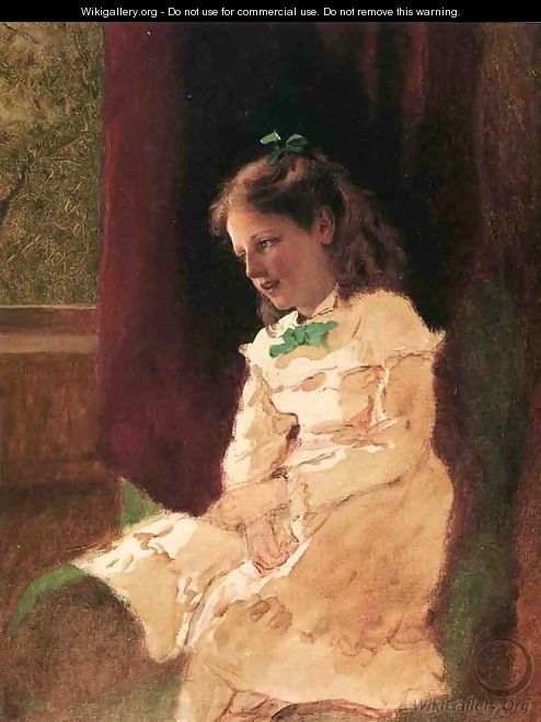 A Young Girl by the Window - John George Brown