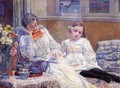 Madame Theo van Rysselberghe and Her Daughter - Theo van Rysselberghe