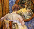 Woman at a Mirror - Theo van Rysselberghe