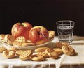 Still Life with Apples and Biscuits - John Defett Francis